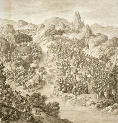 The First Battle Between the Chinese Army and that of the Eleuths in 1759 (detail) by Jean Damascene